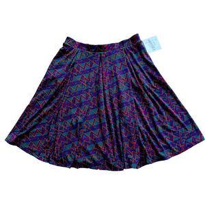 LuLaRoe Madison Handset Box Pleats Skirt XLARGE NWT